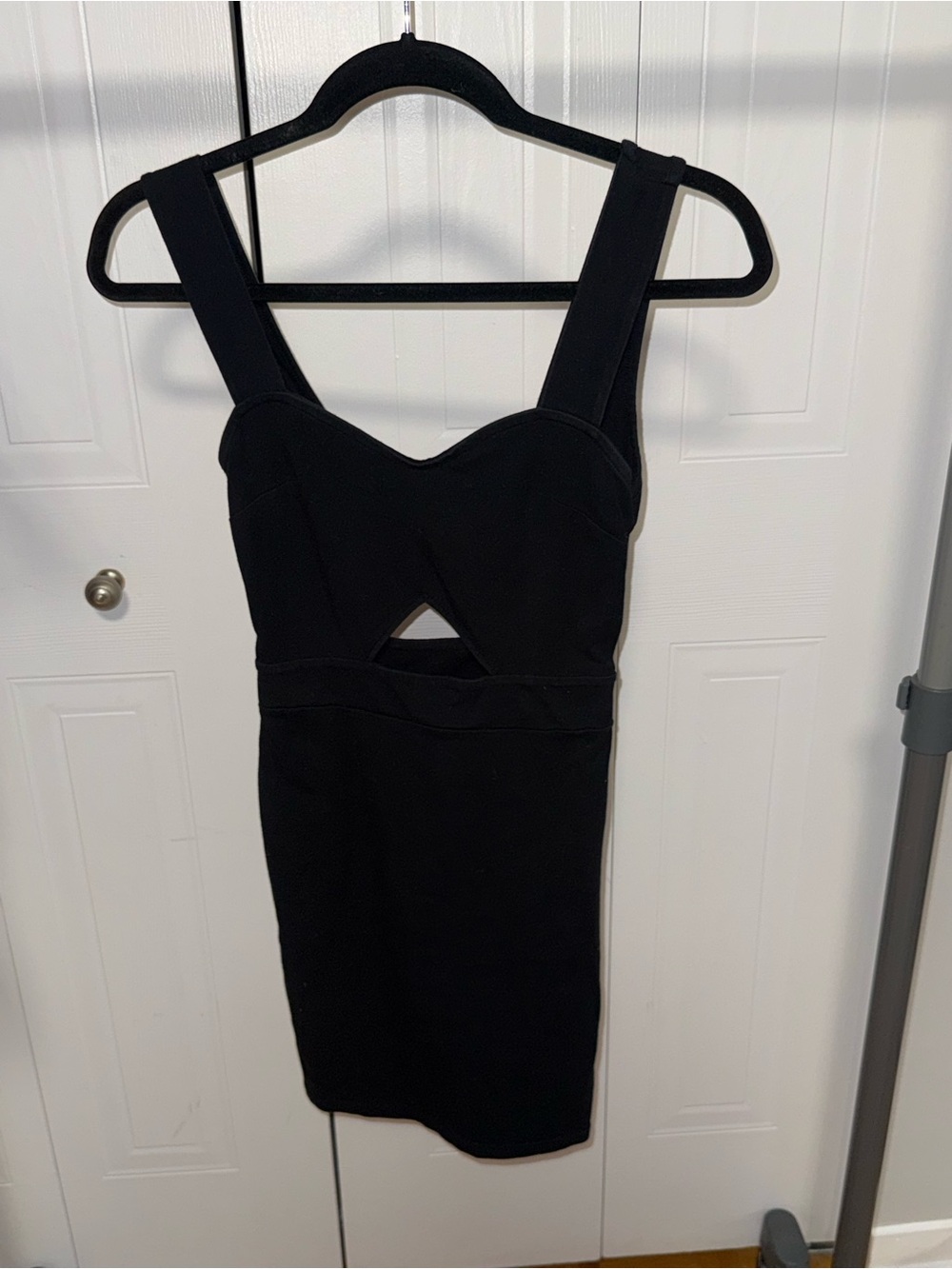 Classic Black Cutout Bodycon Dress - Top Shop